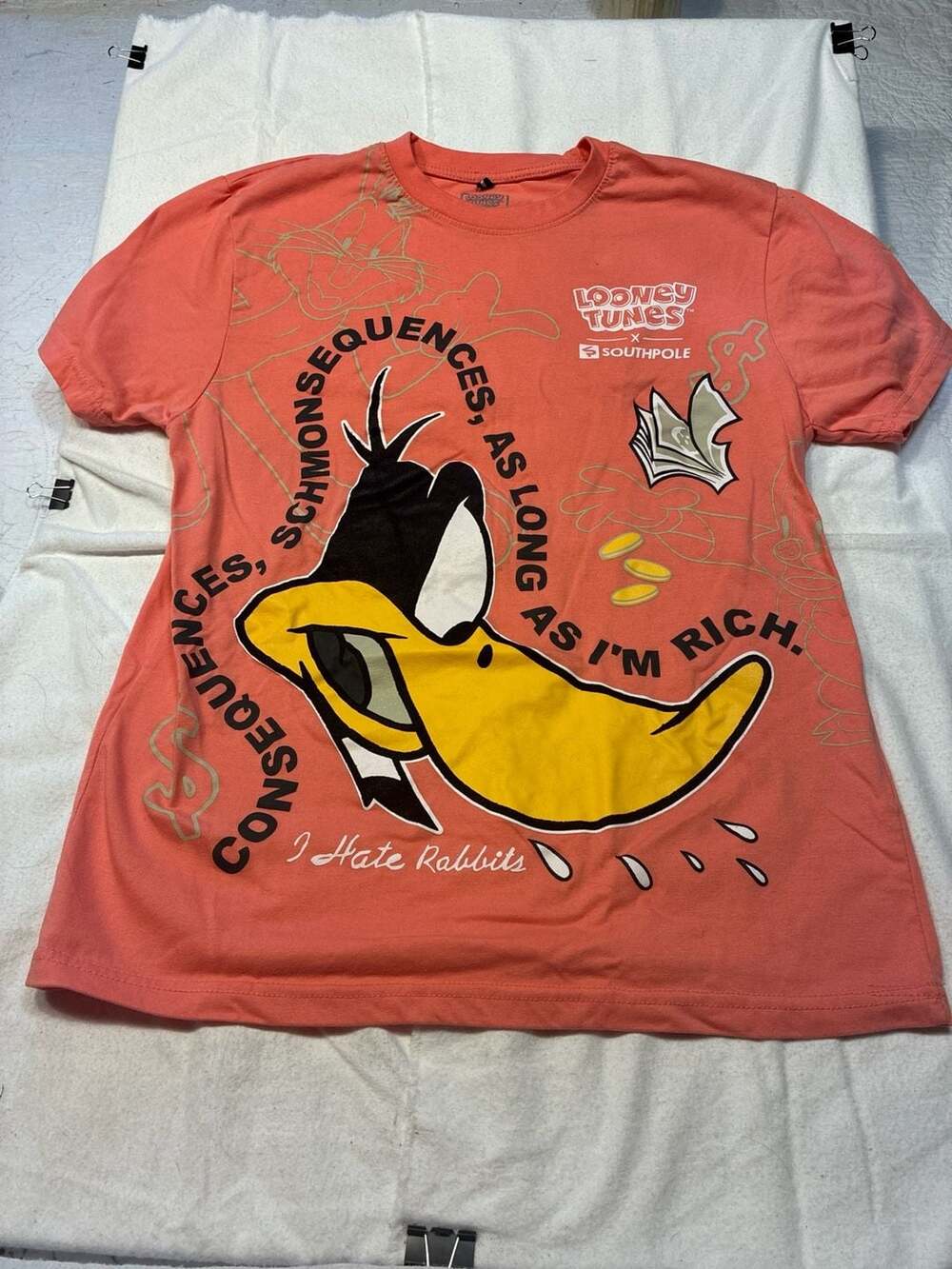 Southpole x Looney Tunes Daffy Duck Graphic T-Shirt Size M
